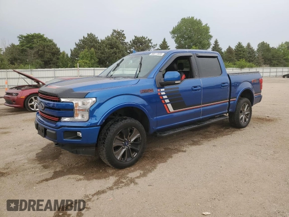 2018 Ford F-150 XL with VIN 1FTEW1EGXJFE00890, listed as a Copart auction lot 58517035 with Not provided miles and Salvage title. Bid and sale history available at DreamBid. Image 1.