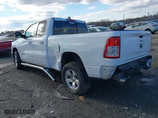 2021 Ram 1500 Big Horn with VIN 1C6SRFBT5MN557642, listed as a IAAI auction lot 41498784 with 53,000 mi miles. Bid and sale history available at carsss.com. Image 3.
