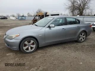 2007 BMW 5 Series 530xi with VIN WBANF73557CU24932, listed as a Copart auction lot 50828015 with Not Provided miles and Clean Title. Bid and sale history available at carsss.com. Image 1.