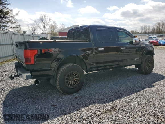 2018 Ford F-150 XL with VIN 1FTFW1E11JFD72882, listed as a Copart auction lot 54315135 with 0 mi miles and Salvage Title. Bid and sale history available at carsss.com. Image 3.