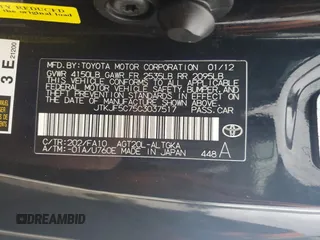 2012 Scion tC with VIN JTKJF5C75C3037517, listed as a Copart auction lot 85967904 with 161,816 mi miles and Salvage Title. Bid and sale history available at carsss.com. Image 14.