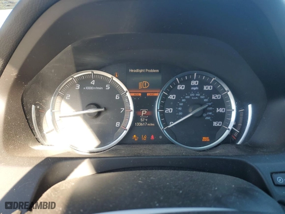 2018 Acura TLX with VIN 19UUB2F34JA002159, listed as a Copart auction lot 43985865 with 133,617 mi miles and Salvage Title. Bid and sale history available at carsss.com. Image 9.