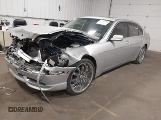 2004 BMW 7 Series 745Li with VIN WBAGN63594DS55672, listed as a IAAI auction lot 42133834 with 119,912 mi miles and . Bid and sale history available at carsss.com. Image 17.