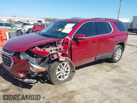 2020 Chevrolet Traverse LT Cloth with VIN 1GNERGKW2LJ210773, listed as a IAAI auction lot 41764987 with 54,673 mi miles. Bid and sale history available at carsss.com. Image 18.