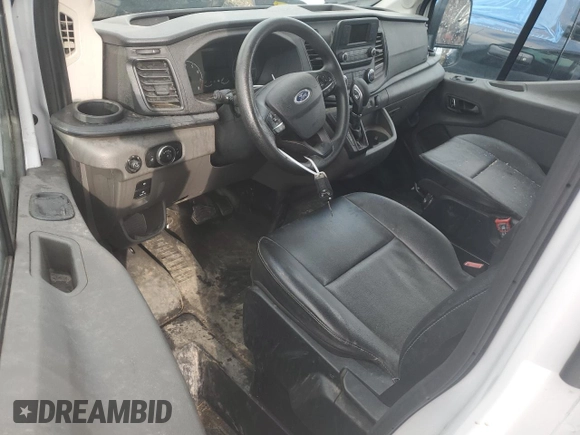 2023 Ford Transit Cargo with VIN 1FTBR1C88PKB19760, listed as a Copart auction lot 49689595 with 40,928 mi miles and Salvage Title. Bid and sale history available at DreamBid. Image 8.