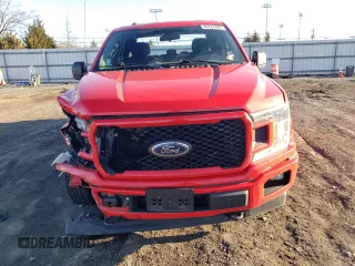 2018 Ford F-150 XL with VIN 1FTFX1EG4JFC22198, listed as a Copart auction lot 46727495 with 121,923 mi miles and Salvage Title. Bid and sale history available at carsss.com. Image 5.