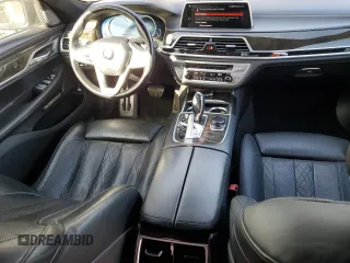 2018 BMW 7 Series 750i with VIN WBA7F0C54JGM23724, listed as a Copart auction lot 89399285 with 141,167 mi miles and Salvage Title. Bid and sale history available at carsss.com. Image 8.
