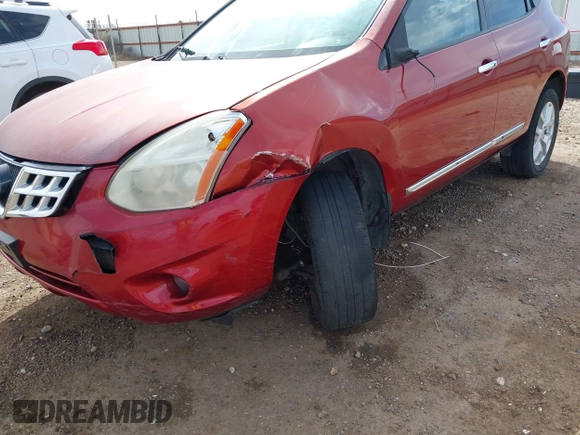 2012 Nissan Rogue S with VIN JN8AS5MT2CW267825, listed as a IAAI auction lot 41822891 with 128,407 mi miles. Bid and sale history available at carsss.com. Image 6.