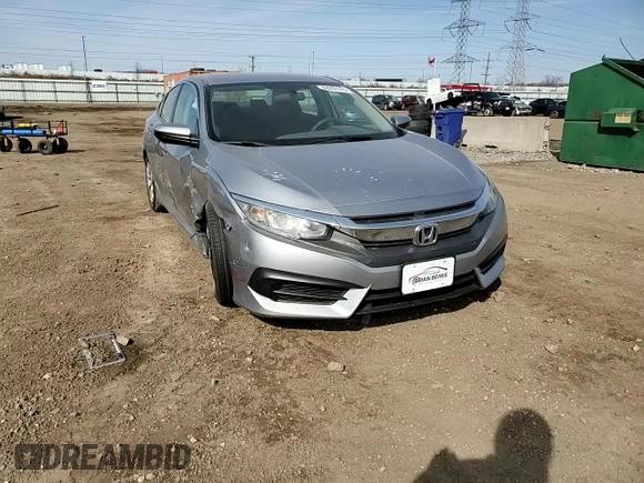 2016 Honda Civic LX with VIN 19XFC2F58GE049321, listed as a Copart auction lot 48092535 with 145,326 mi miles and Salvage Title. Bid and sale history available at carsss.com. Image 10.