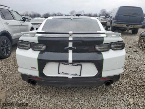 2019 Chevrolet Camaro 2SS with VIN 1G1FH1R72K0103697, listed as a Copart auction lot 44791365 with 0 miles and Salvage Title. Bid and sale history available at carsss.com. Image 6.