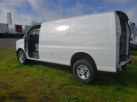 2022 Chevrolet Express Cargo Van with VIN 1GCWGAFP4N1156107, listed as a Copart auction lot 43652045 with 0 mi miles and Salvage Title. Bid and sale history available at carsss.com. Image 2.