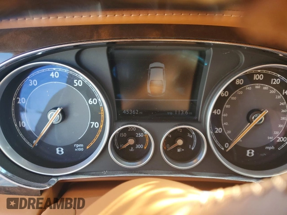 2014 Bentley Flying Spur with VIN SCBEC9ZA7EC088678, listed as a Copart auction lot 44803715 with 45,362 mi miles and Salvage Title. Bid and sale history available at DreamBid. Image 9.