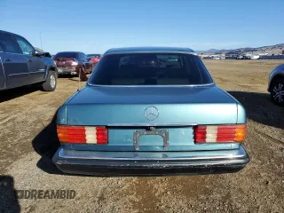 1989 Mercedes-Benz 420 420SEL with VIN WDBCA35EXKA489275, listed as a Copart auction lot 81286284 with 154,137 mi miles and Clean Title. Bid and sale history available at carsss.com. Image 6.