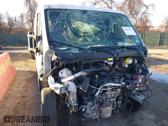 2023 Ram ProMaster Cargo with VIN 3C6LRVAG2PE540096, listed as a IAAI auction lot 41654729 with 17,568 mi miles and . Bid and sale history available at DreamBid. Image 6.