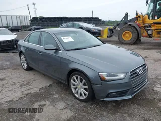 2013 Audi A4 Premium Plus with VIN WAUFFAFL4DN027143, listed as a IAAI auction lot 42714172 with 161,629 mi miles and . Bid and sale history available at DreamBid. Image 1.