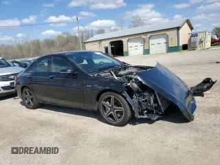 2018 Mercedes-Benz C 43 AMG with VIN 55SWF6EB7JU266087, listed as a Copart auction lot 52188745 with 45,891 mi miles and Salvage title. Bid and sale history available at DreamBid. Image 4.