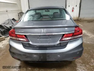 2013 Honda Civic Sdn LX with VIN 19XFB2F55DE023032, listed as a Copart auction lot 49138894 with 153,007 mi miles and Salvage Title. Bid and sale history available at carsss.com. Image 6.