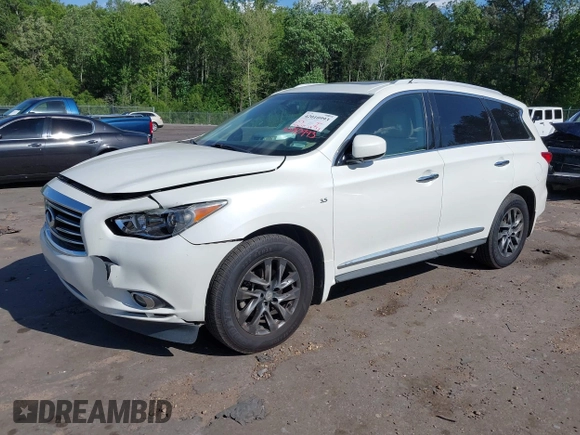2015 Infiniti QX60 with VIN 5N1AL0MM1FC524964, listed as a IAAI auction lot 42010993 with 144,670 mi miles and . Bid and sale history available at DreamBid. Image 2.