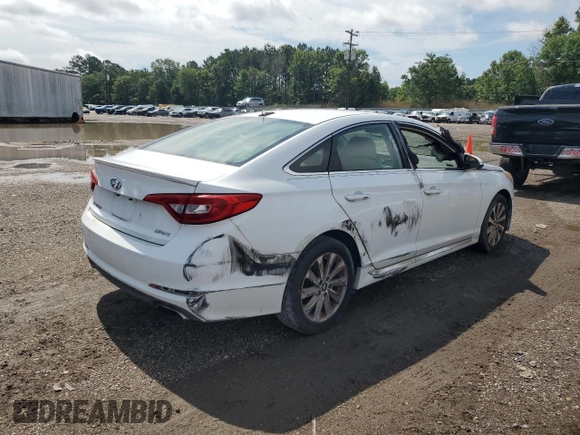 2015 Hyundai Sonata Sport with VIN 5NPE34AF8FH081784, listed as a Copart auction lot 58477355 with 216,957 mi miles and Clean title. Bid and sale history available at DreamBid. Image 3.
