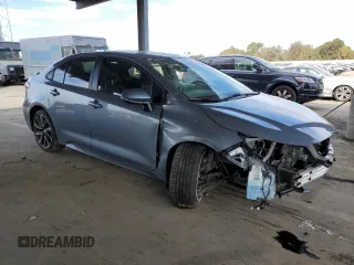 2021 Toyota Corolla XSE with VIN 5YFT4MCE1MP085183, listed as a Copart auction lot 47042545 with 34,416 mi miles and Salvage Title. Bid and sale history available at carsss.com. Image 4.