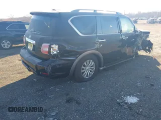 2017 Nissan Armada SV with VIN JN8AY2NC6H9509081, listed as a IAAI auction lot 40997264 with 114,264 mi miles. Bid and sale history available at carsss.com. Image 4.