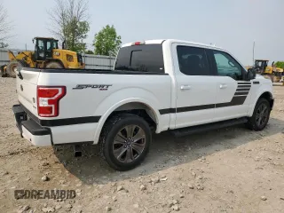 2018 Ford F-150 XL with VIN 1FTEW1EP7JFE27710, listed as a Copart auction lot 58837255 with 148,126 mi miles and Clean title. Bid and sale history available at DreamBid. Image 3.