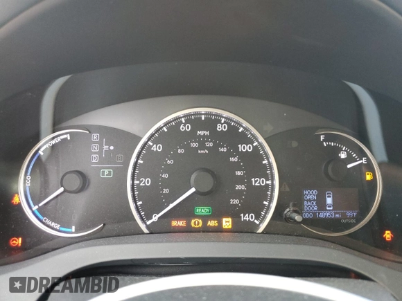 2016 Lexus CT 200h z VIN JTHKD5BH6G2255679, wystawiony jako Copart lot #52717095 z przebiegiem 148 953 mil mil oraz Szkoda całkowita • Salvage title. Historia ofert i sprzedaży dostępna na DreamBid. Obrazek 9.