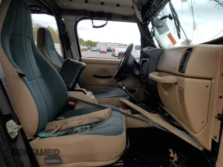 2002 Jeep Wrangler Sahara with VIN 1J4FA59S02P740550, listed as a Copart auction lot 47607795 with 182,187 mi miles and Salvage Title. Bid and sale history available at carsss.com. Image 7.
