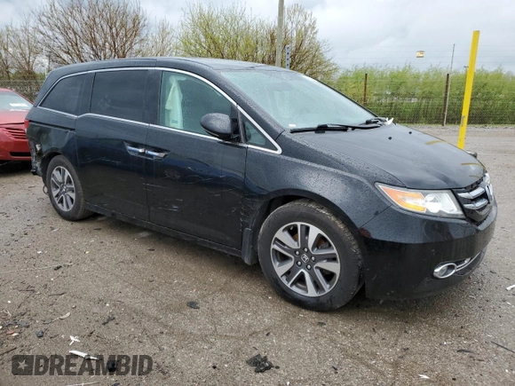 2014 Honda Odyssey Touring z VIN 5FNRL5H91EB063390, wystawiony jako Copart lot #54482545 z przebiegiem Nie podano mil oraz Szkoda całkowita • Salvage title. Historia ofert i sprzedaży dostępna na DreamBid. Obrazek 4.