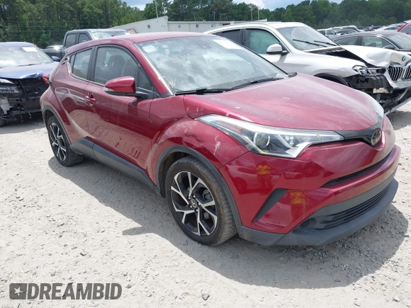 2018 Toyota C-HR XLE with VIN NMTKHMBX6JR054483, listed as a IAAI auction lot 42759739 with 89,820 mi miles and . Bid and sale history available at DreamBid. Image 1.