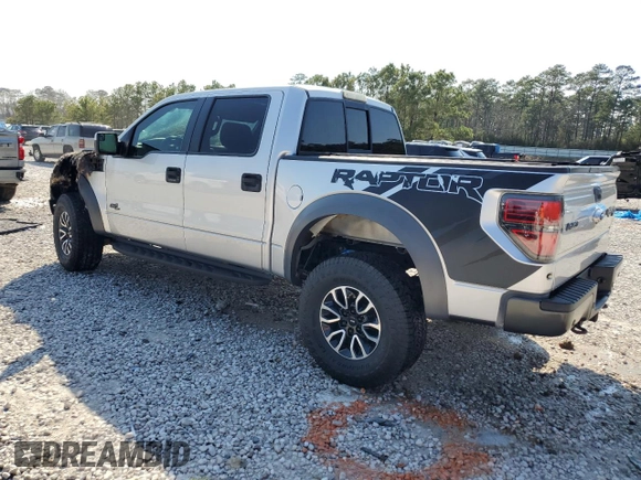 2014 Ford F-150 SVT Raptor with VIN 1FTFW1R6XEFC93674, listed as a Copart auction lot 47443025 with Not Provided miles and Salvage Title. Bid and sale history available at carsss.com. Image 2.