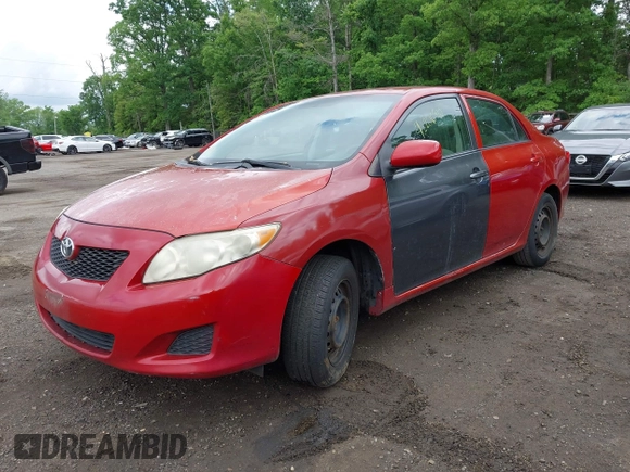 2009 Toyota Corolla with VIN JTDBL40E399050323, listed as a IAAI auction lot 42206910 with 180,935 mi miles. Bid and sale history available at carsss.com. Image 2.