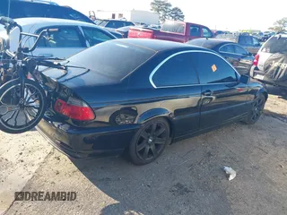 2001 BMW 3 Series 325Ci with VIN WBABN33461JW59851, listed as a IAAI auction lot 41258876 with 204,480 mi miles. Bid and sale history available at carsss.com. Image 4.