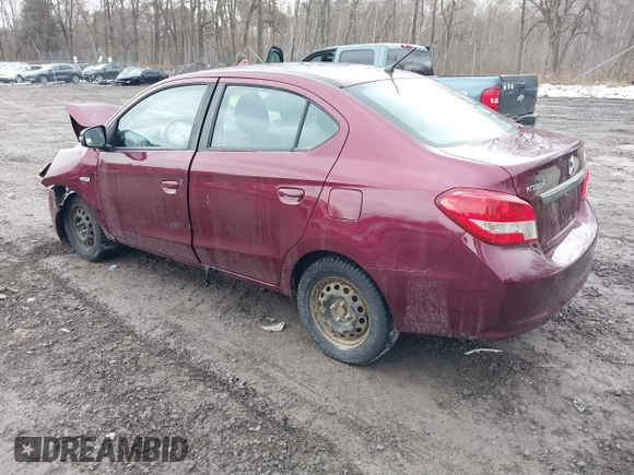 2018 Mitsubishi Mirage G4 SE with VIN ML32F4FJ1JHF06220, listed as a IAAI auction lot 41651964 with 122,837 mi miles. Bid and sale history available at carsss.com. Image 3.