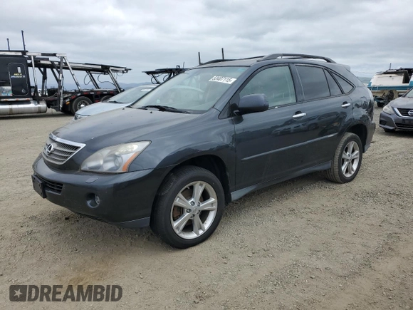 2008 Lexus RX 400h with VIN JTJGW31U282006296, listed as a Copart auction lot 53407115 with 278,712 mi miles and Clean Title. Bid and sale history available at DreamBid. Image 1.