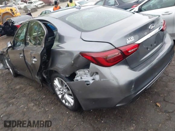 2019 Infiniti Q50 Luxe z VIN JN1EV7AP5KM518681, wystawiony jako IAAI lot #41958746 z przebiegiem 66 629 mil mil oraz . Historia ofert i sprzedaży dostępna na DreamBid. Obrazek 3.