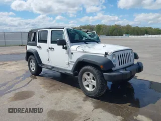 2018 Jeep Wrangler Unlimited Sport S with VIN 1C4BJWDG3JL810853, listed as a IAAI auction lot 42074032 with 141,942 mi miles and . Bid and sale history available at DreamBid. Image 1.