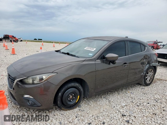 2015 Mazda 3 i Grand Touring with VIN JM1BM1M79F1226521, listed as a Copart auction lot 60328335 with 104,079 mi miles and Salvage title. Bid and sale history available at DreamBid. Image 1.