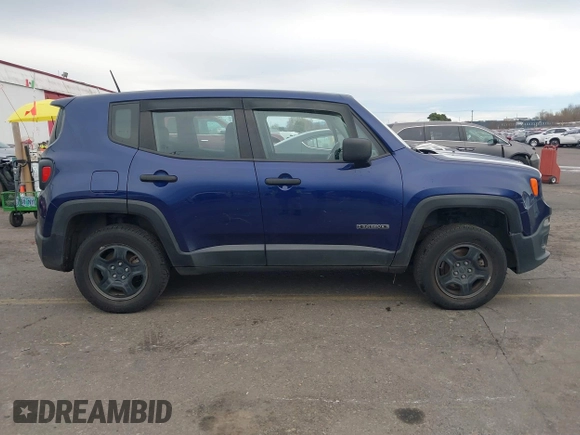 2018 Jeep Renegade Sport with VIN ZACCJBAH9JPJ00875, listed as a IAAI auction lot 41134090 with 127,574 mi miles and . Bid and sale history available at DreamBid. Image 13.