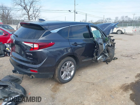 2019 Acura RDX Advance with VIN 5J8TC2H79KL039691, listed as a IAAI auction lot 41877291 with Not Provided miles and . Bid and sale history available at DreamBid. Image 4.