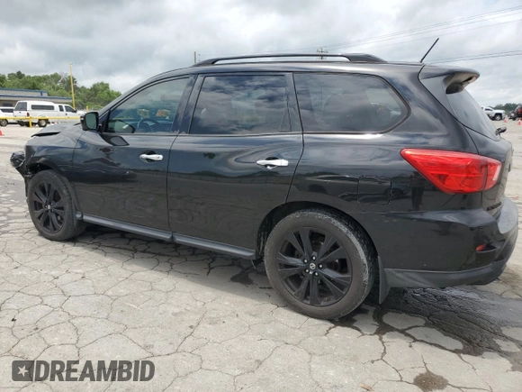 2018 Nissan Pathfinder S with VIN 5N1DR2MN7JC654997, listed as a Copart auction lot 61144015 with 141,732 mi miles and Salvage title. Bid and sale history available at DreamBid. Image 2.