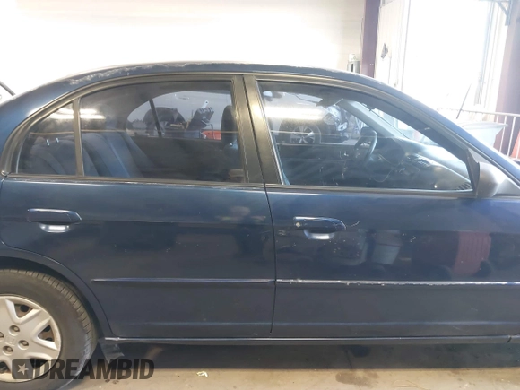 2003 Honda Civic LX with VIN 2HGES16583H529254, listed as a IAAI auction lot 42010247 with 238,517 mi miles. Bid and sale history available at carsss.com. Image 13.