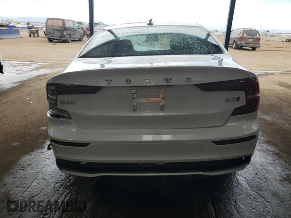 2025 Volvo S60 Core with VIN 7JRL12GJXSG364362, listed as a Copart auction lot 51022375 with Not Provided miles and Salvage Title. Bid and sale history available at carsss.com. Image 6.