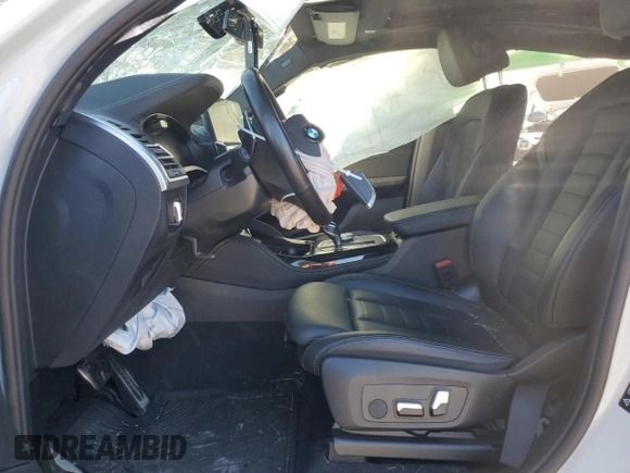 2023 BMW X4 M40i with VIN 5UX43DT05P9N61777, listed as a Copart auction lot 77600264 with 0 mi miles and Salvage Title. Bid and sale history available at carsss.com. Image 7.