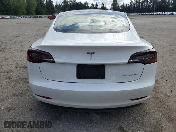 2023 Tesla Model 3 Long Range with VIN 5YJ3E1EB1PF603100, listed as a Copart auction lot 54945865 with 22,865 mi miles and Salvage Title. Bid and sale history available at DreamBid. Image 6.