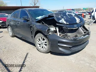 2016 Kia Optima LX with VIN 5XXGT4L36GG112829, listed as a IAAI auction lot 41886740 with 89,074 mi miles and . Bid and sale history available at DreamBid. Image 1.