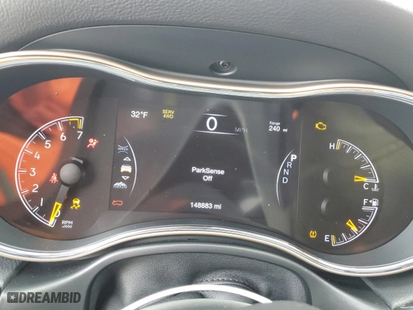 2016 Jeep Grand Cherokee Limited 75th Anniversary with VIN 1C4RJFBG0GC404832, listed as a Copart auction lot 44569305 with 148,883 mi miles and Salvage Title. Bid and sale history available at carsss.com. Image 9.