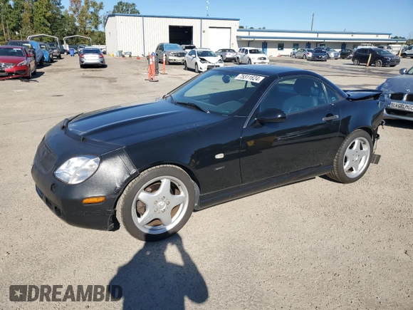 1999 Mercedes-Benz SLK 230/320 with VIN WDBKK47F4XF129689, listed as a Copart auction lot 75311624 with 54,923 mi miles and Salvage Title. Bid and sale history available at DreamBid. Image 1.