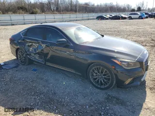 2018 Genesis G80 3.3T Sport with VIN KMHGN4JB3JU243539, listed as a Copart auction lot 43653695 with 81,008 mi miles and Salvage Title. Bid and sale history available at carsss.com. Image 4.