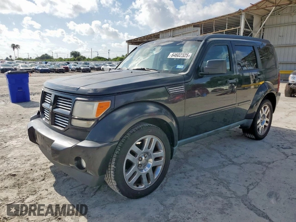 2011 Dodge Nitro Heat with VIN 1D4PT4GKXBW607823, listed as a Copart auction lot 64602325 with 107,666 mi miles and Clean title. Bid and sale history available at DreamBid. Image 1.